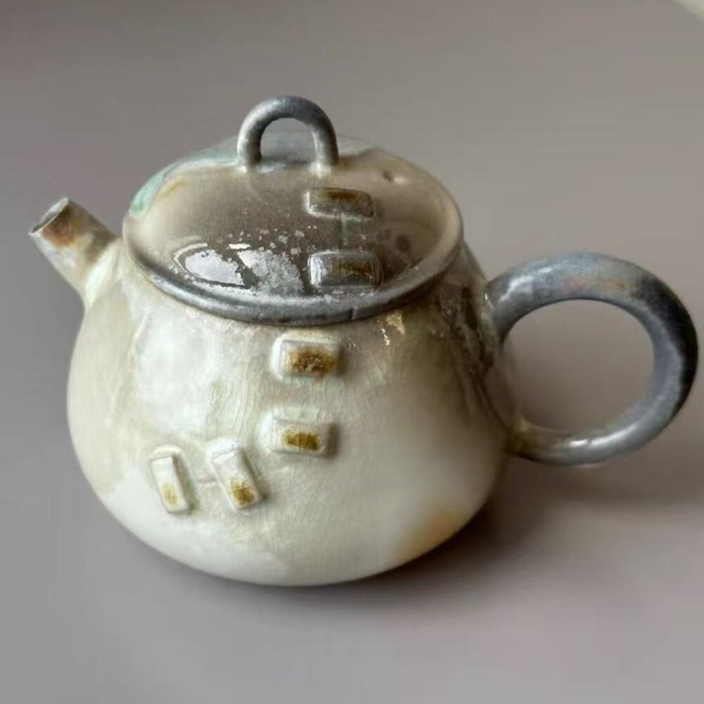 Ceramic Teapot with Nature Design | Home Decor